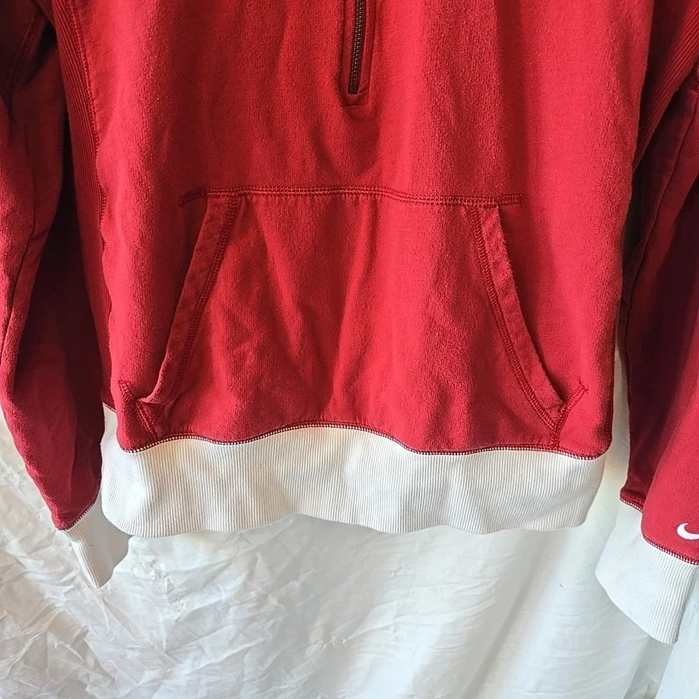 Nike Washington State Cougars 1/2‎ Zip Hoodie Sweatshirt Red White Women's XL